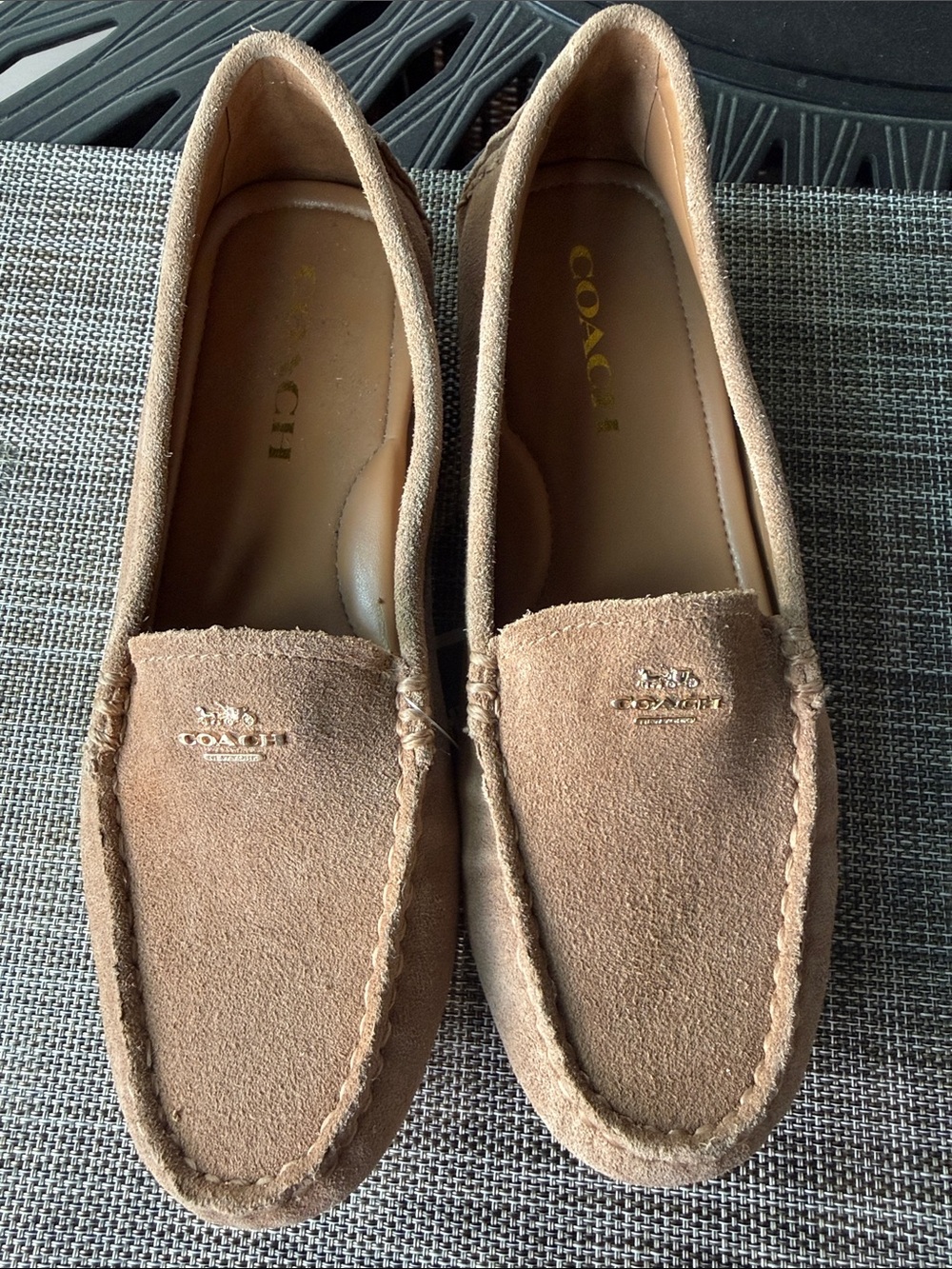 COACH Amber women’s Moccasin Loafers in Tan